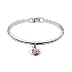 NWT Marc Jacobs Coin Crystal Silver Ton Cuff Bracelet